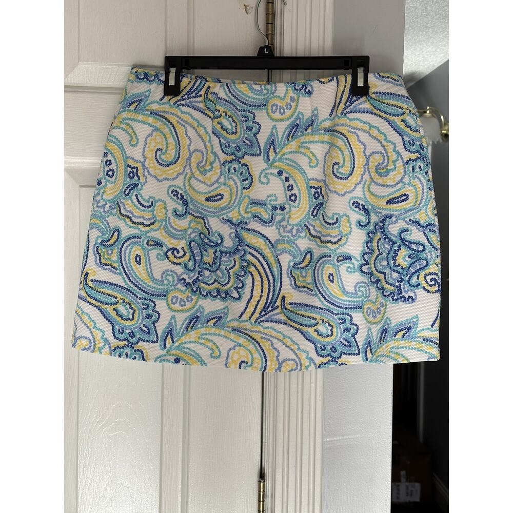 EUC Pappagallo Womens Skort Colorful Paisley Beach Pickleball Golf Tennis Sz L - Picture 3 of 7